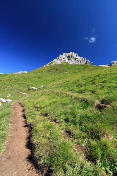 Footpath in Dolomites — Stock Photo, Image