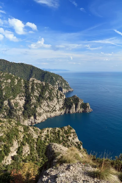 Portofino naturpark - vertikal sammansättning — Stockfoto