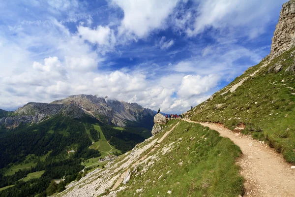 Wanderung in den italienischen Dolomiten — Stockfoto