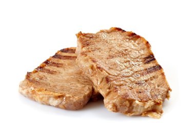 Grilled pork chops clipart