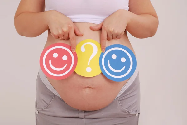 Who should the boy or the girl will be born — Stock Photo, Image