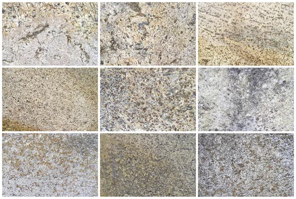 Twaalf natuurlijke kalksteen achtergrond of texturen — Stockfoto