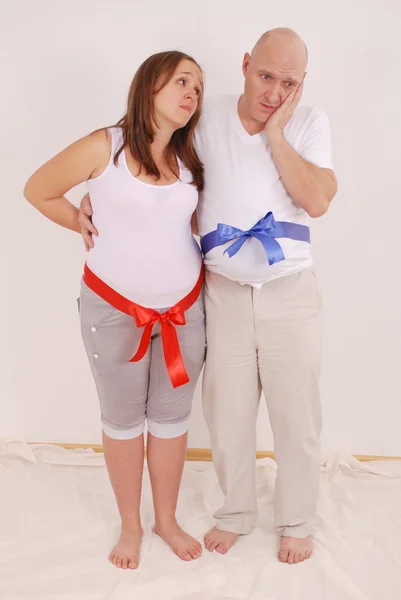 妊娠中の女性と男性 — ストック写真