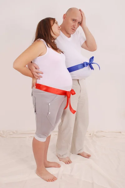 Pregnant woman and man — Stock Photo, Image