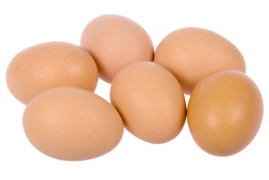 Six eggs clipart