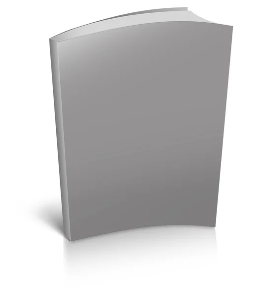 Modelo de livro vazio cinza — Fotografia de Stock