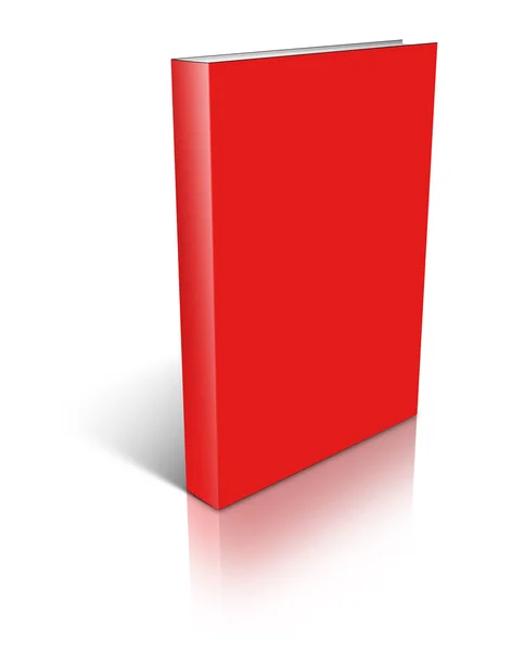Rode Boek van de lege sjabloon — Stockfoto