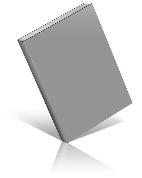 Modello di libro vuoto grigio — Foto Stock