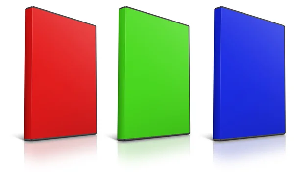 Caja de DVD RGB — Foto de Stock