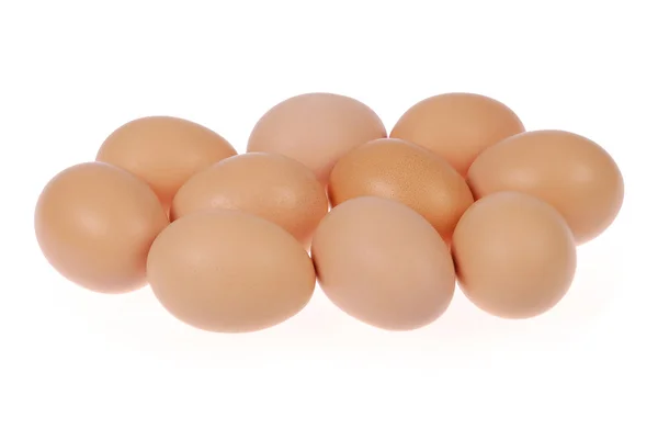 Diez huevos. — Foto de Stock