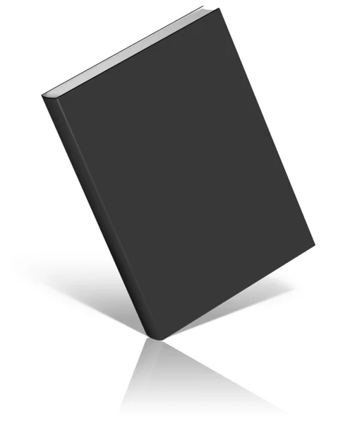Black empty book template — Stock Photo, Image