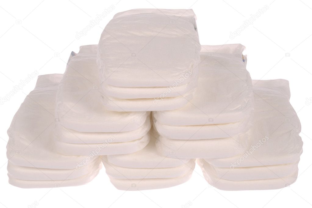 Stack of baby diapers — Stock Photo © akova777 9151307