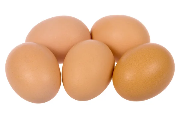 Fem ägg — Stockfoto
