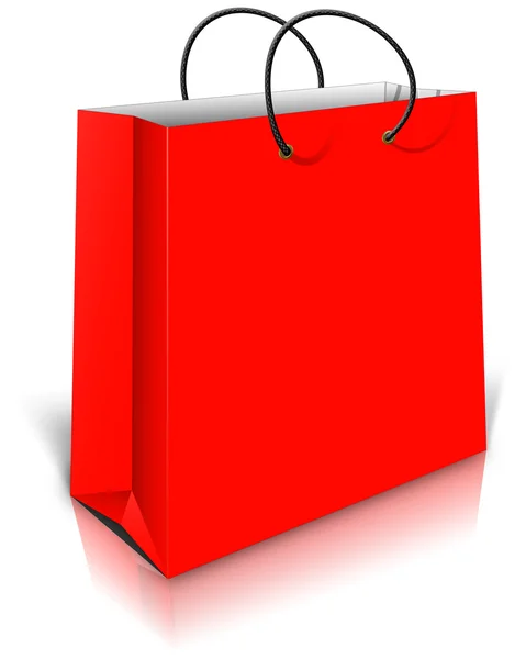 Piros ajándék táska — Stock Fotó