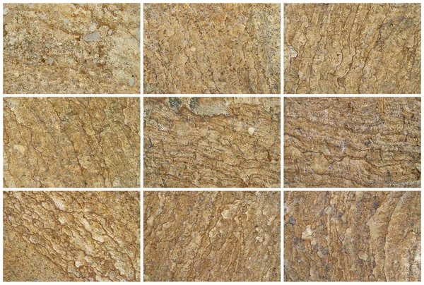 Twelve Natural Limestone Background or textures — Stock Photo, Image
