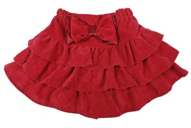 Red children skirt clipart