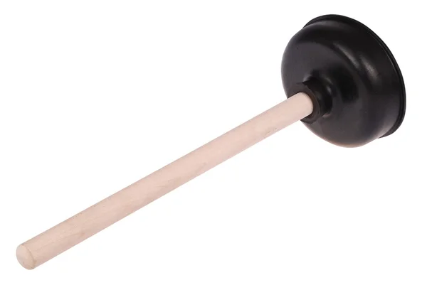 Plunger with wooden handle. — Stock Photo, Image