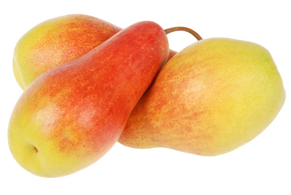 Three pears on white — Stock Photo, Image
