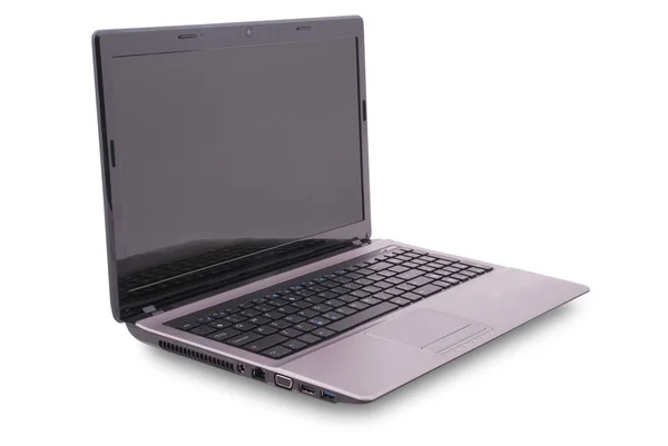 Laptop su bianco — Foto Stock