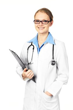 güzel genç kadın doktor