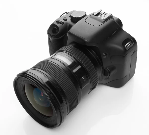 Чёрная цифровая камера — стоковое фото