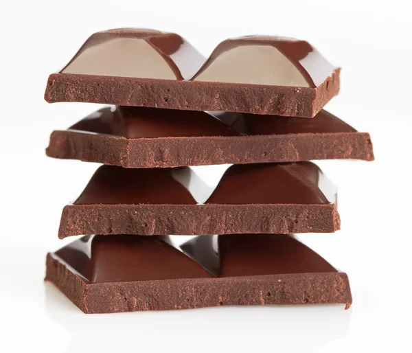 Piezas de chocolate —  Fotos de Stock