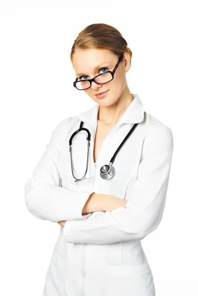 Krásný mladý ženský lékař Stock Snímky