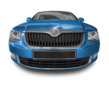 Blue car clipart