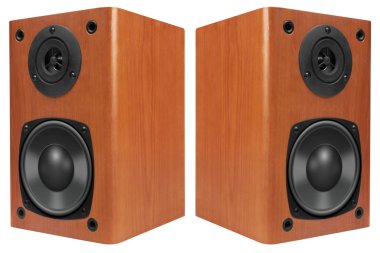 Wood Loud Speakers clipart