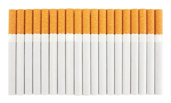 Primer plano de una pila de cigarrillos — Foto de Stock