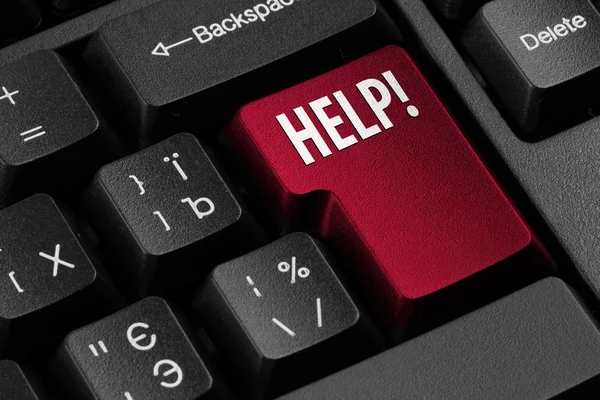 Computer Help key — Stock Photo, Image