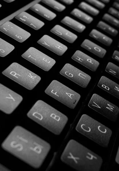 Черная клавиатура — стоковое фото