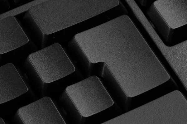 Tastiera nera del computer — Foto Stock