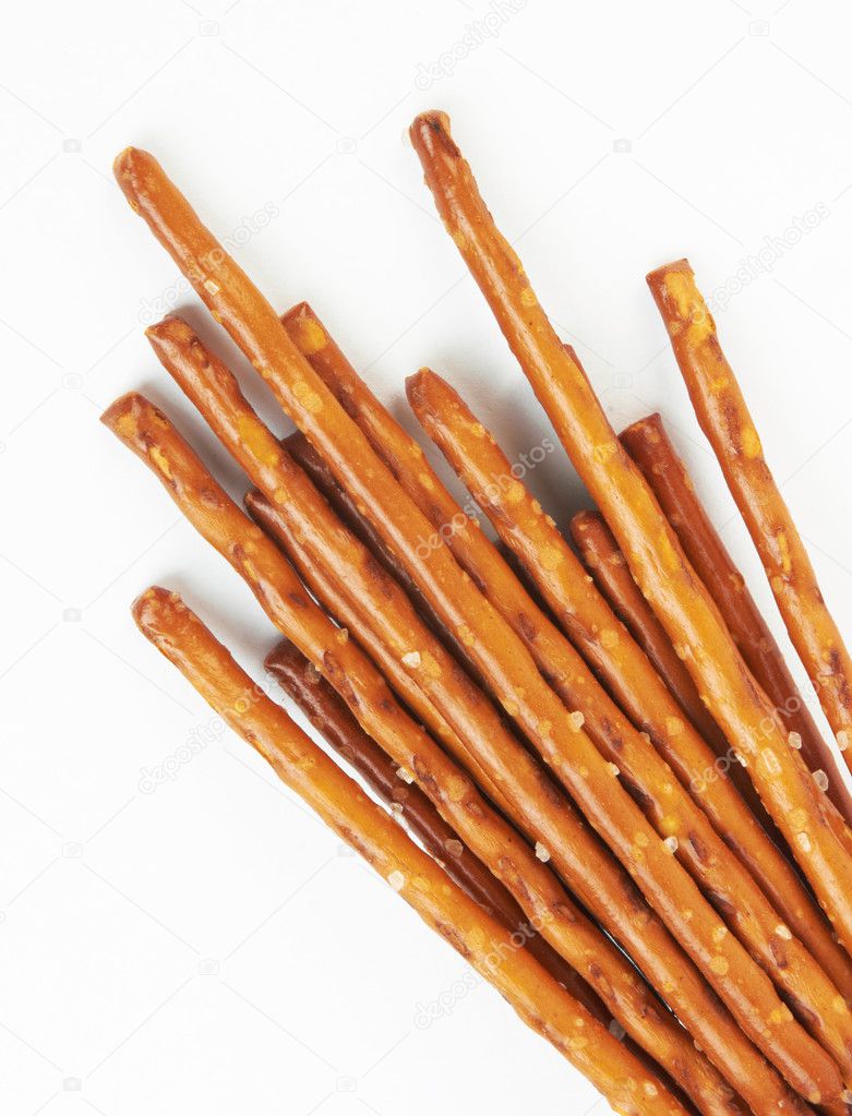 Pile of pretzel sticks