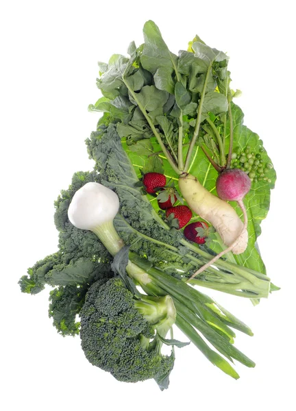 Frisches Bauernhof-Bio-Gemüse — Stockfoto