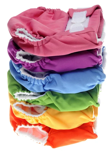Stack of Eco Friendly Cloth Diapers ストックフォト