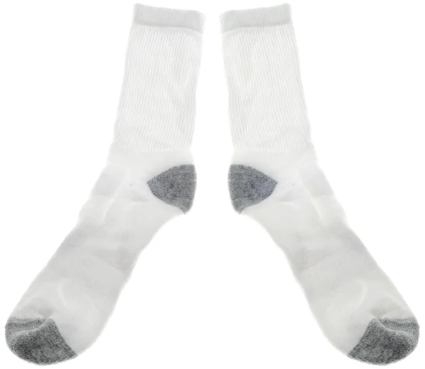 White Mens Athletic Cotton Socks — Stock Photo, Image