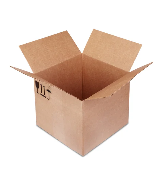 Caixa de papelão — Fotografia de Stock