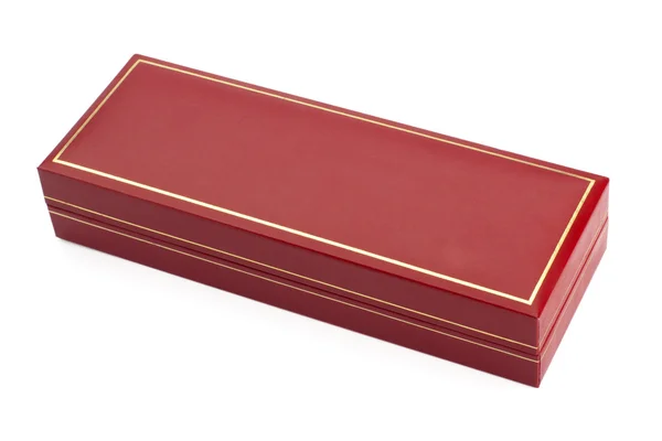 Caixa vermelha fechada — Fotografia de Stock