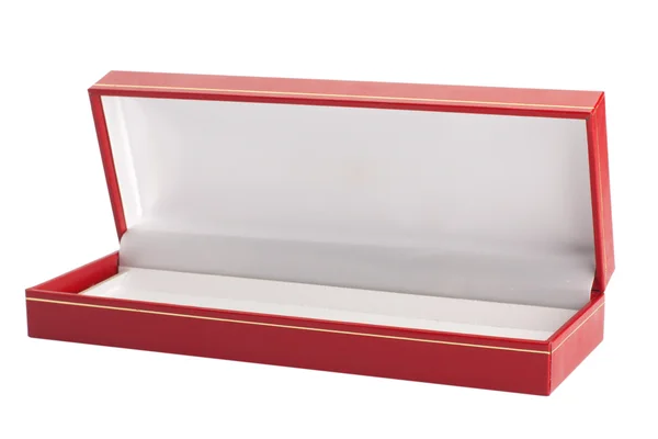 Caixa vermelha aberta — Fotografia de Stock