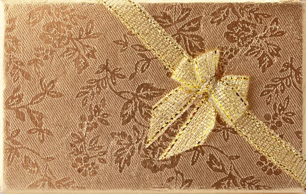 Zlatá diagonální pás karet na fólie — Stock fotografie