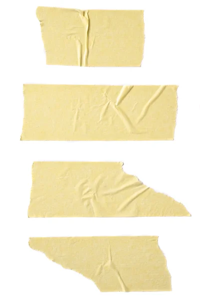 Strips of masking tape isolated on white background. — Stock Photo, Image