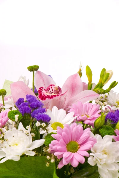 白で壮大な花束 — ストック写真