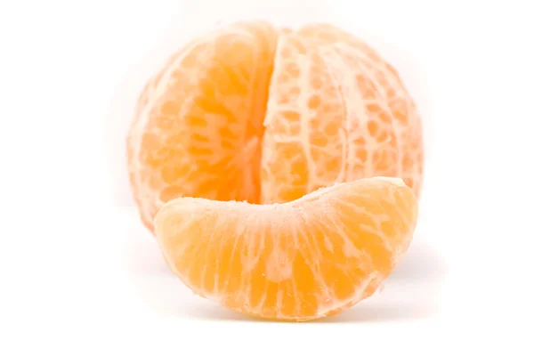 Lédús mandarin fehér alapon — Stock Fotó