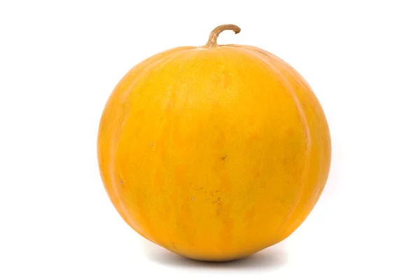 Frischer Cantaloupe über Weiß — Stockfoto