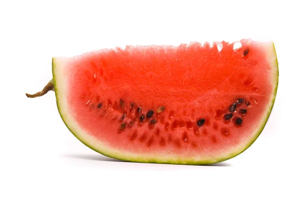 Snijd van watermeloen op een witte achtergrond — Stockfoto