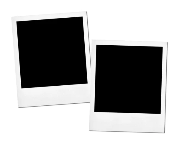 Blank photos isolated on a white — Stock Photo, Image