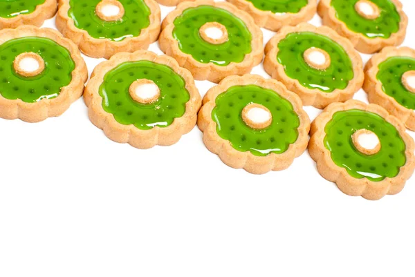 Belo fundo de biscoitos verdes — Fotografia de Stock
