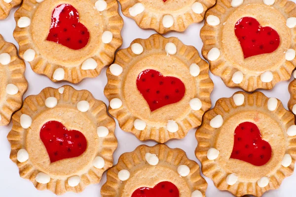 stock image Heart cookies background