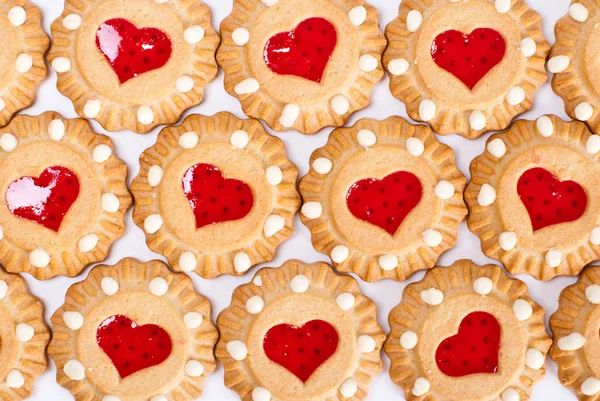 stock image Heart cookies background